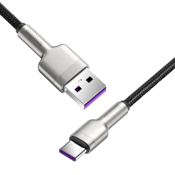 Cable USB-A a USB-C 66w 1mt (Silver) - BASEUS - Imagen 3