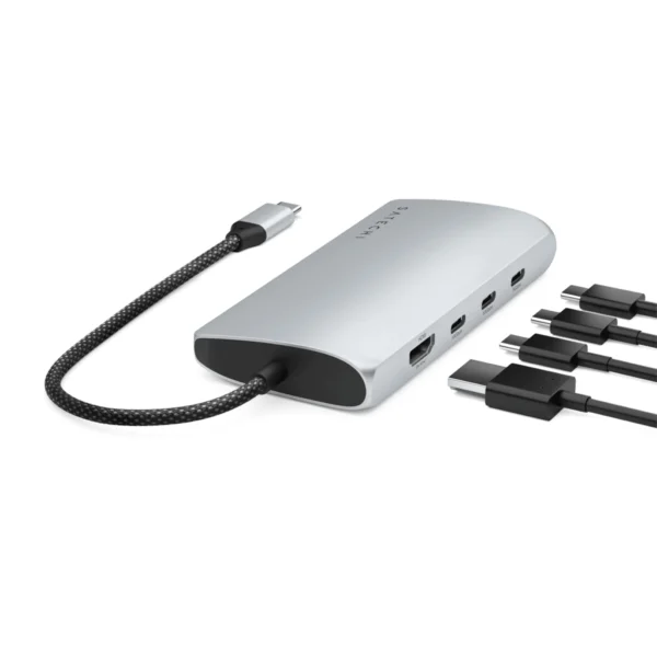 Hub USB-C Multipuerto 8K v3 (Silver) - SATECHI - Imagen 3