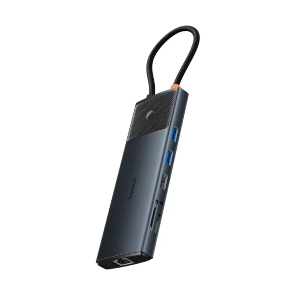 Hub Metal Gleam Series II Screen-Lock Button 11 Puertos - BASEUS