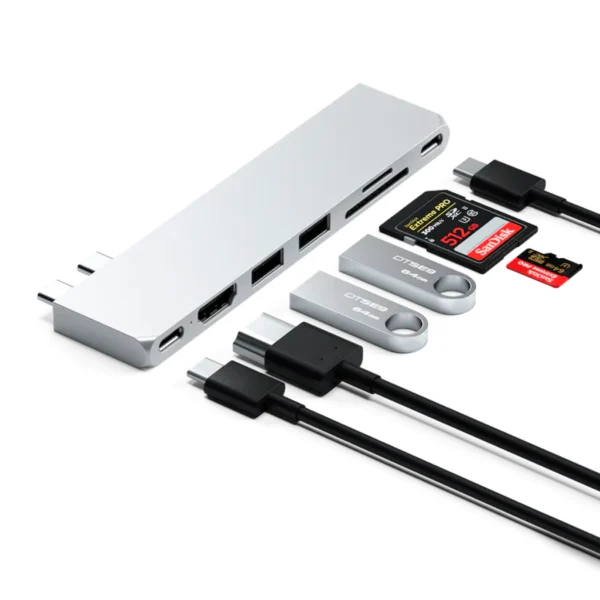 Hub Pro Slim Dual (Silver) - SATECHI - Imagen 2